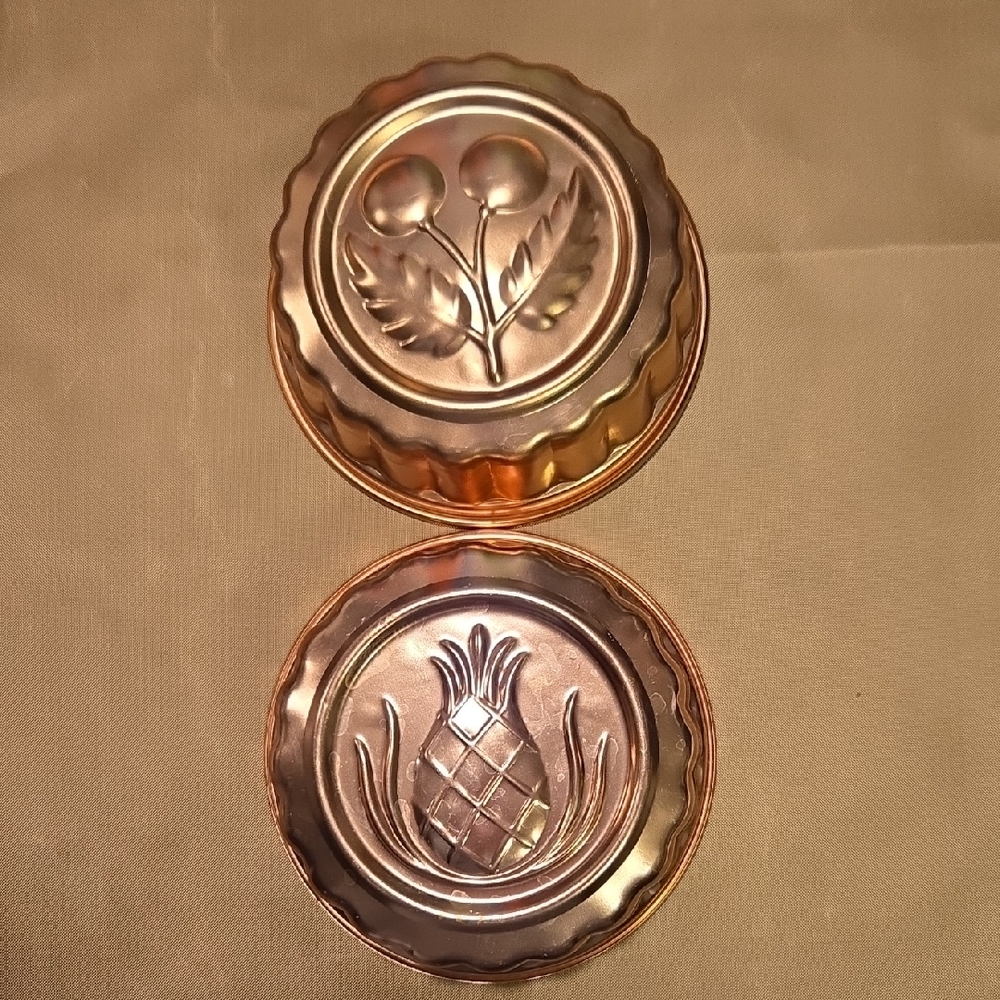 Vintage Copper Mold Set for Home Kitchen